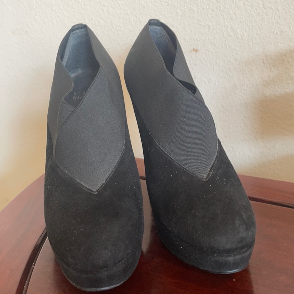 Stuart Weitzman black booties